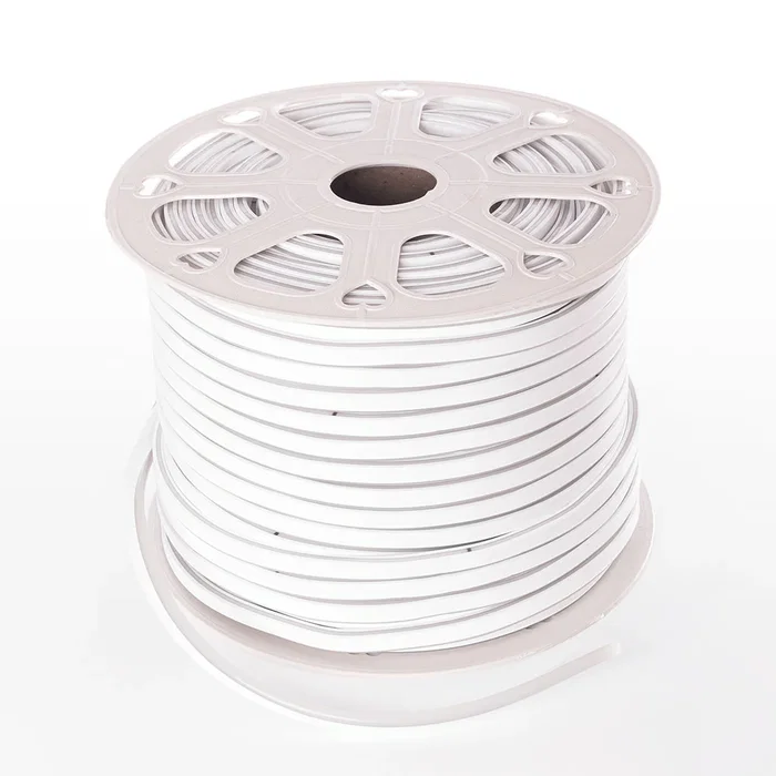 Bande LED Néon Flex 6W 4200K 24V 8x16mm Simple 120xSMD2835 6W/M x1M 40.000H - Coupe 5CM HONSPVC8x16S220CMW
