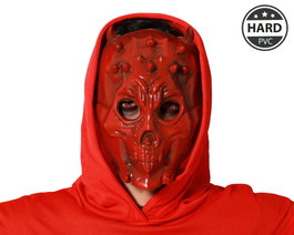 Atosa Masque de Démon Rouge avec Cornes pour Adulte