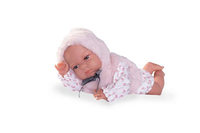 Antonio Juan - Poupée Tufi en tissu avec remplissage à billes et gilet - 34 cm