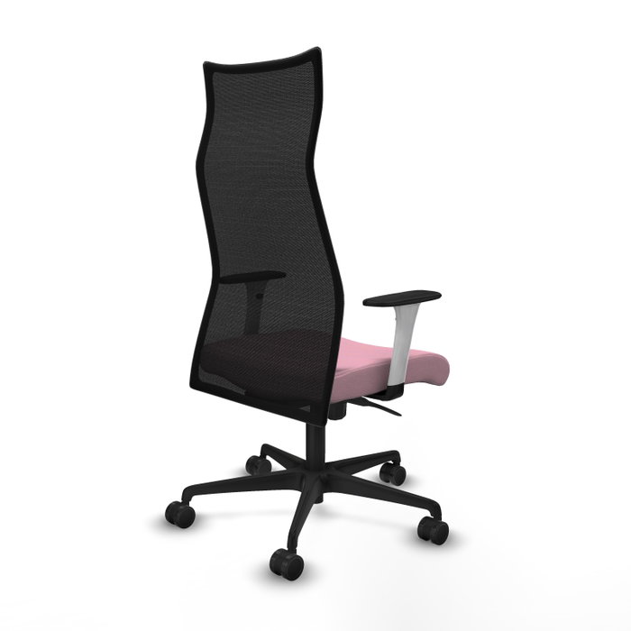 Piqueras y Crespo Chaise de Bureau Albacete Rose et Noir