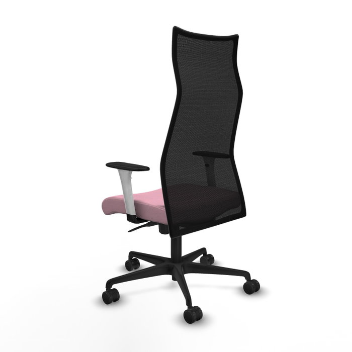 Piqueras y Crespo Chaise de Bureau Albacete Rose et Noir