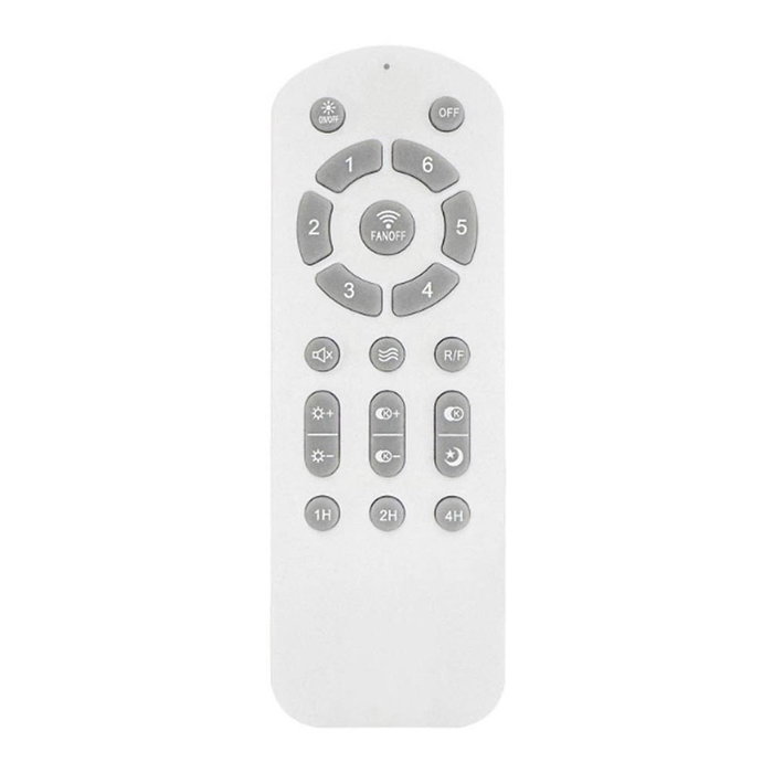 Cristalrecord Milky S Eco Ventilateur de plafond blanc avec LED et pales rétractables