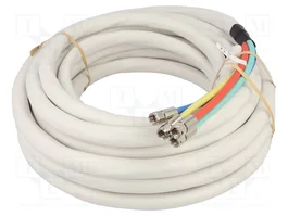 GOOBAY Câble coaxial 10m avec 4 prises F