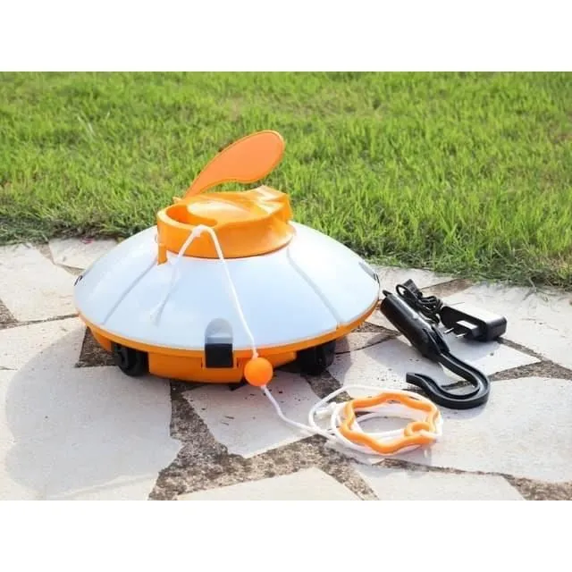 Bestway - Robot aspirateur autonome de piscine Frisbee - Nettoie les fonds plats, jusqu'à 15 m² - Autonomie 50-60 min, charge rapide