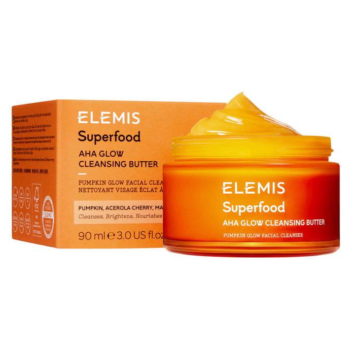 Elemis SUPERFOOD AHA Glow Cleansing Butter Beurre Nettoyant 90g Elemis SUPERFOOD AHA Glow Cleansing Butter Beurre Nettoyant 90g