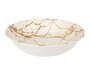 Vessia Assiette Creuse Porcelaine 21 cm Or Blanc Vessia (Set de 24)