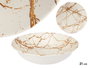 Vessia Assiette Creuse Porcelaine 21 cm Or Blanc Vessia (Set de 24)