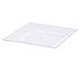 Leknes Assiette Carrée Transparente 20x20 cm en Plastique Polystyrène (Set de 48)