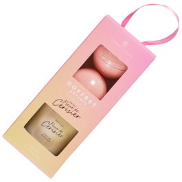 Cosmetic Club Kit Bougie et 2 Bombes de Bain Cerise