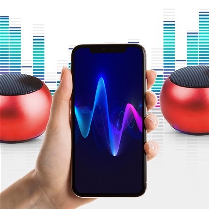 Elbe ALT-R70-TWS Haut-parleur Bluetooth portable 3W TWS rouge, stéréo double, autonomie 4h, mains libres