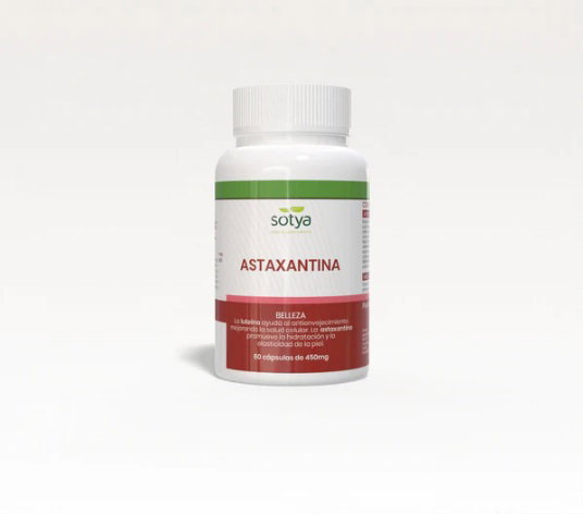 SOTYA Astaxanthine 450 mg avec Vitamine E, 60 capsules