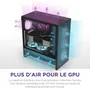 Nzxt H5 Flow RGB CC-H52FB-R1 - Boîtier PC moyen-tour ATX avec ventilateurs RGB inclus, mesh optimisé et gestion des câbles - Noir