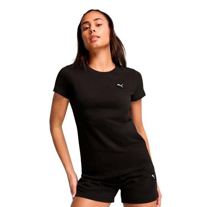 T-shirt à manches courtes femme Puma Essentials Elevated Noir 10-12 Ans