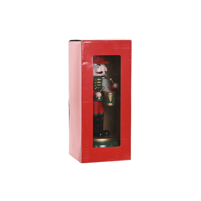 Home ESPRIT Décoration de Noël Casse-Noisette Multicouleur 10 x 10 x 30 cm