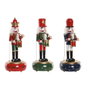 Home ESPRIT Décoration de Noël Casse-Noisette Multicouleur 10 x 10 x 30 cm
