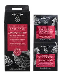 Apivita Express Pomegranate Set Revitalisant, 2 x 8 ml
