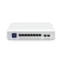 Ubiquiti USW Enterprise 8 PoE - Commutateur managé Gigabit PoE+, 8 ports 2.5GbE RJ45, 2 ports 10G SFP+, L3, écran tactile