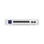 Ubiquiti USW Enterprise 8 PoE - Commutateur managé Gigabit PoE+, 8 ports 2.5GbE RJ45, 2 ports 10G SFP+, L3, écran tactile