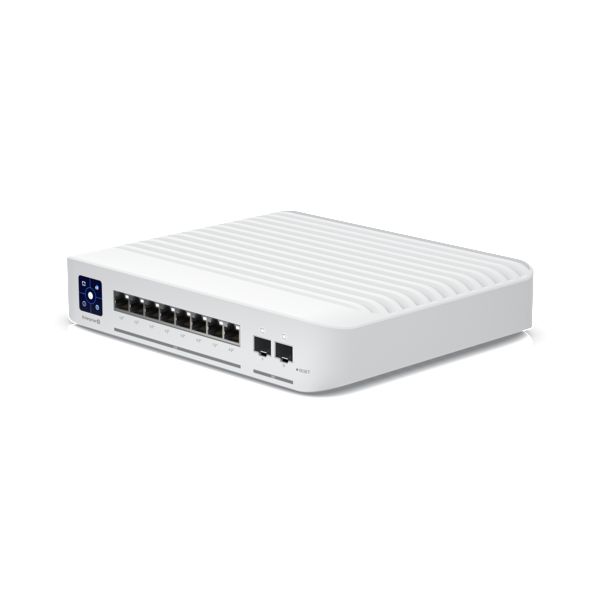 Ubiquiti USW Enterprise 8 PoE - Commutateur managé Gigabit PoE+, 8 ports 2.5GbE RJ45, 2 ports 10G SFP+, L3, écran tactile