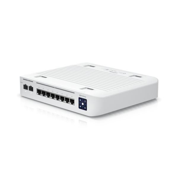 Ubiquiti USW Enterprise 8 PoE - Commutateur managé Gigabit PoE+, 8 ports 2.5GbE RJ45, 2 ports 10G SFP+, L3, écran tactile