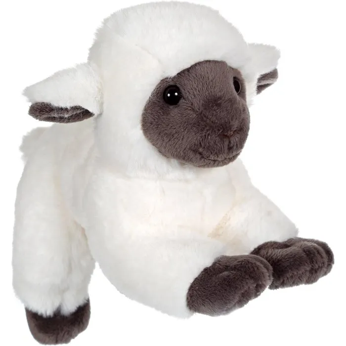 Gipsy Toys Peluche Agneau Douceur en Pelage Doux 20 cm Beige et Gris, Idée Cadeau Originale