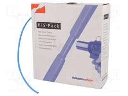 HELLERMANNTYTON Tuyau thermorétractile bleu 2,4 mm (10 m)