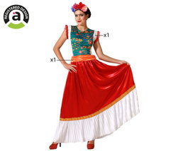 Atosa Déguisement Mexicain Robe Rouge Femme Adulte M-L