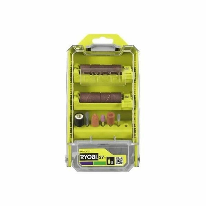 Ryobi Coffret de ponçage et meulage RARSGK-27 - 27 pièces Ryobi Coffret de ponçage et meulage RARSGK-27 - 27 pièces