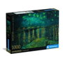 CLEMENTONI Puzzle La Nuit Étoilée sur le Rhône de Van Gogh Museum 1000 Pièces - 70x50 cm