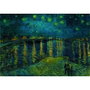 CLEMENTONI Puzzle La Nuit Étoilée sur le Rhône de Van Gogh Museum 1000 Pièces - 70x50 cm