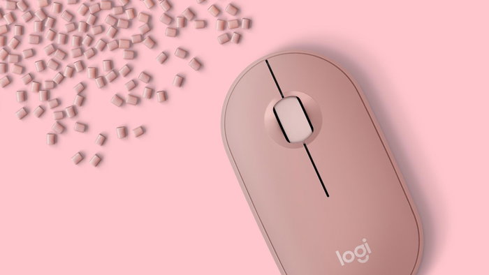 Logitech Pebble Mouse 2 M350s Rose