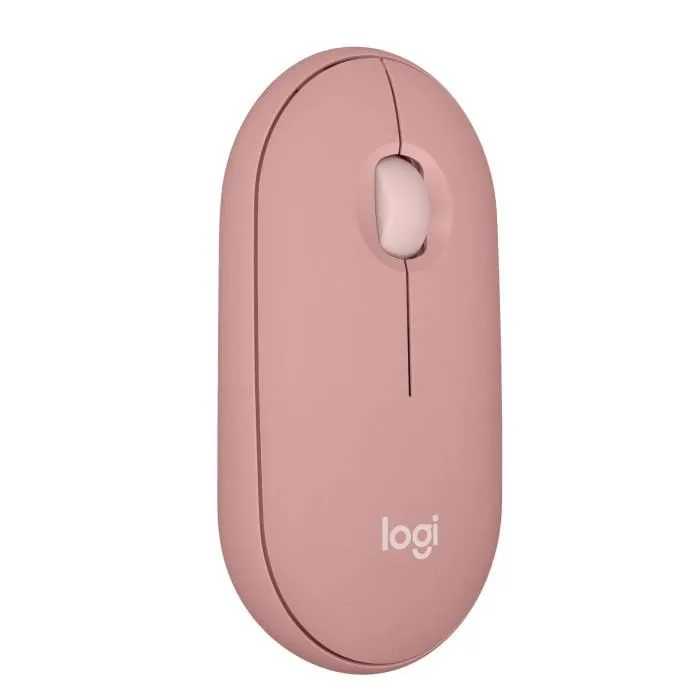 Logitech Pebble Mouse 2 M350s - Souris sans fil Bluetooth multidispositif - Rose Logitech Pebble Mouse 2 M350s - Souris sans fil Bluetooth multidispositif - Rose