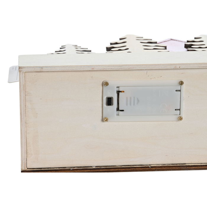 Décorations de Noël DKD Home Decor Rouge Rose 21 x 9,5 x 19 cm (2 Unités)