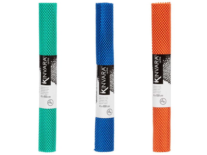 KINVARA Lot de 24 tapis antidérapants assortis Vert, Bleu et Orange KINVARA Lot de 24 tapis antidérapants assortis Vert, Bleu et Orange