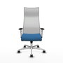 Piqueras y Crespo Chaise de Bureau Albacete Bleu Clair et Blanc