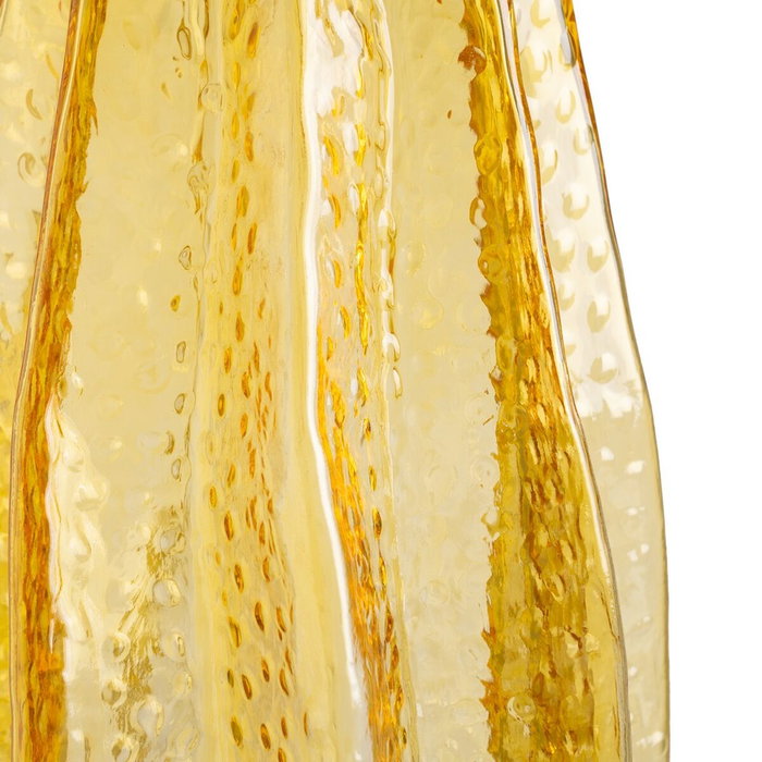 BigBuy Home Vase Jaune Verre