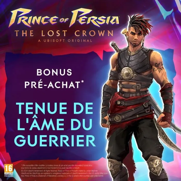 Ubisoft - Prince of Persia : The Lost Crown - Jeu PS5 - Action-Aventure - Plateforme - Inspiré de la Mythologie Perse