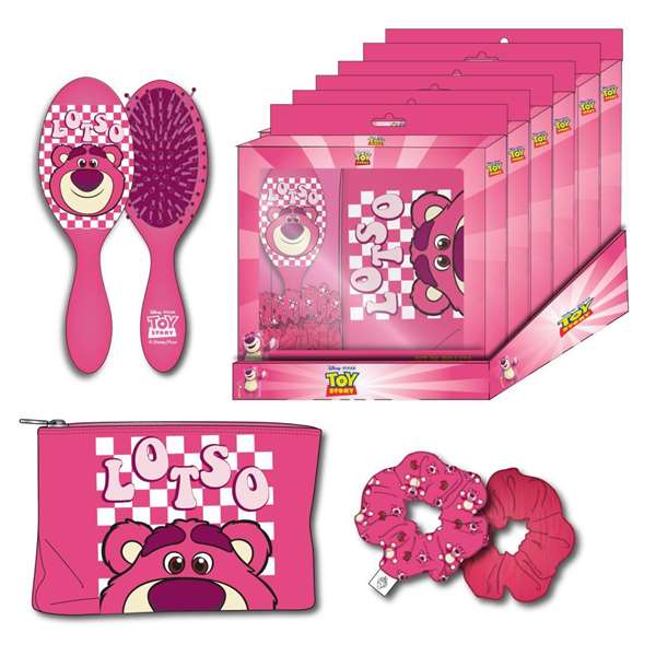 Lotso Set de Beauté Coffret Toy Story avec accessoires, 20 x 21.6 x 4 cm, Rose, 36 mois et plus