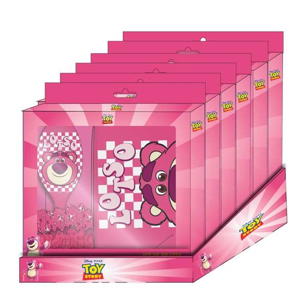 Lotso Set de Beauté Coffret Toy Story avec accessoires, 20 x 21.6 x 4 cm, Rose, 36 mois et plus