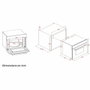 Continental Edison CEMO34CEB3 Micro-ondes Encastrable Combiné Gril et Convection, 34 L, Noir