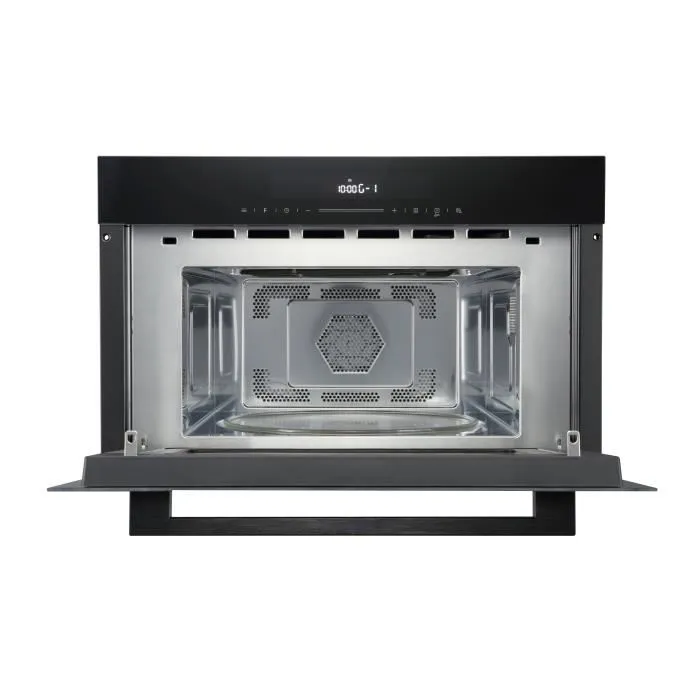 Continental Edison CEMO34CEB3 Four à Micro-Ondes Encastrable Combiné Gril et Convection, 34 L, 1450 W, Noir (59,5 x 38,3 x 49,2 cm)
