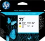 HP Tête d'impression 72 C9384A Noir mat et Jaune