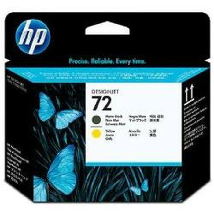 HP Tête d'impression 72 C9384A Noir mat et Jaune