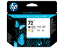 HP Tête d'impression 72 C9384A Noir mat et Jaune