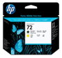 HP Tête d'impression 72 C9384A Noir mat et Jaune
