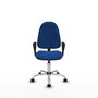 PIQUERAS Y CRESPO Chaise de bureau Algarra, simili cuir bleu