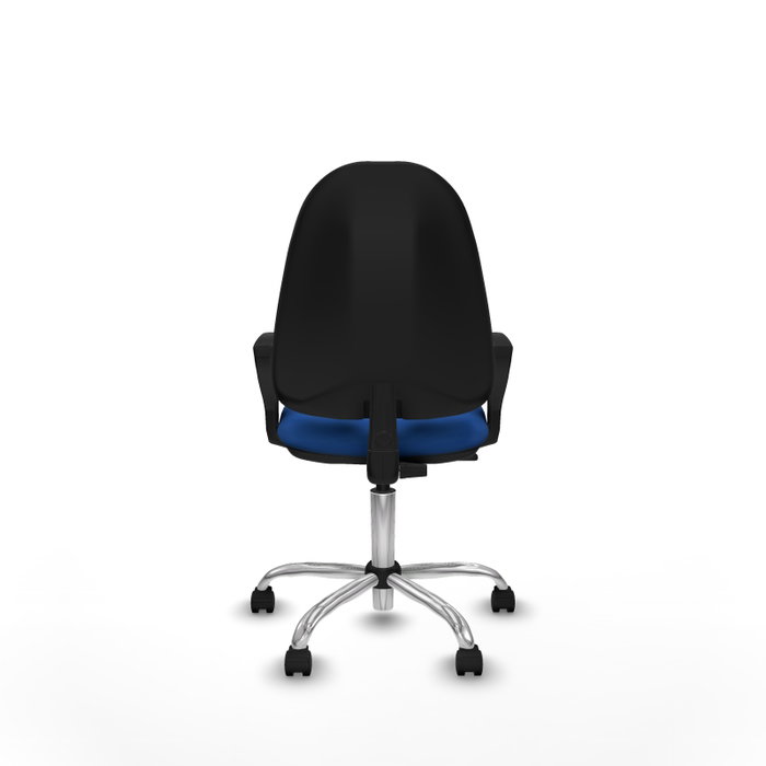 PIQUERAS Y CRESPO Chaise de bureau Algarra, simili cuir bleu