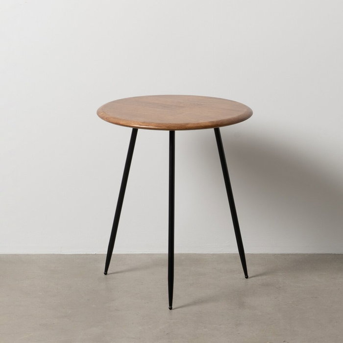 BigBuy Home Table d'appoint LAGOM Noir Beige