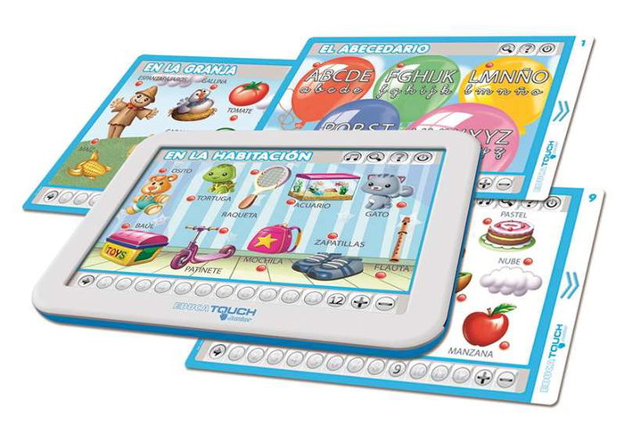 Educa Juego Educa Touch Junior Aprendo El Abecedario - Jeu éducatif tactile pour apprendre l'alphabet - Version espagnol/anglais - Enfants 3-6 ans Educa Juego Educa Touch Junior Aprendo El Abecedario - Jeu éducatif tactile pour apprendre l'alphabet - Version espagnol/anglais - Enfants 3-6 ans