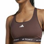 Soutien-gorge de Sport Adidas Techfit Medium Marron